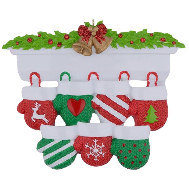 DPTALR Personalized Family Christmas Tree Ornament Cute Holiday Winter Gift Year Durable Family Ornament