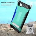 thumbnail image 5 of Case for iPhone 8, Mint Tri-Shield Rugged Cover [with Kickstand + Credit Card Wallet Slot + Wrist Strap] for Apple iPhone 8, iPhone 7, 5 of 6
