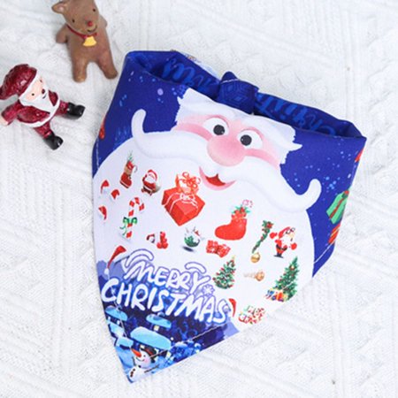 New Scarf Collar For Small Large Breeds Dogs Christmas Decor Pet Dog Neckerchief Ties Christmas Accessories Triangle Bandanas B