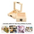 thumbnail image 3 of Shisuyan 2pcs Wedding Gift Box Trinket Storage Box Wood Box With Lid Wooden Boxes for Crafts, 3 of 8