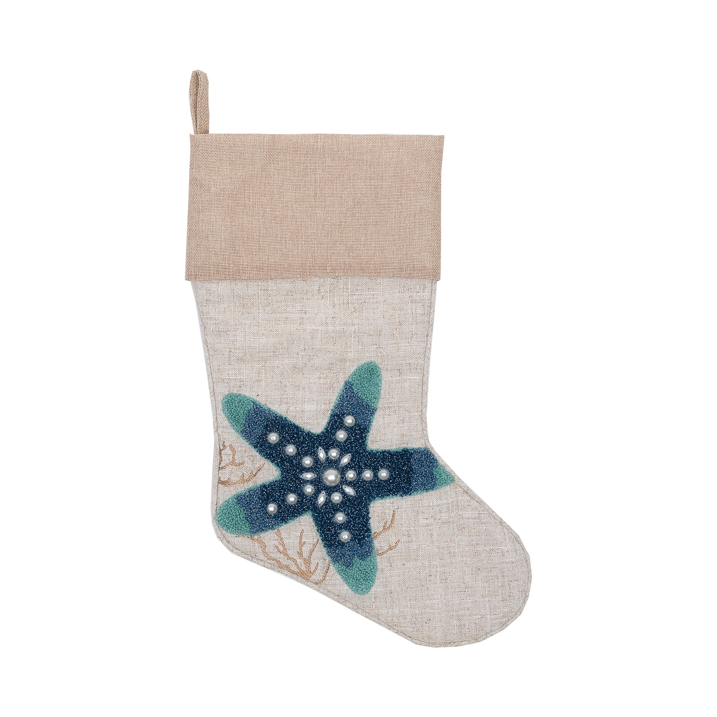 C&F Enterprises Sandy Shores Embroidered Coastal Christmas Stocking - Walmart.com - Walmart.com