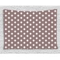 thumbnail image 1 of Geometric Tapestry, Repeating Pattern of Ikat Style Nomadic Exotism of Rhombus Motifs, Wall Hanging for Bedroom Living Room Dorm Decor, 60W X 40L Inches, Mauve Taupe Off White, by Ambesonne, 1 of 2