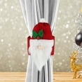 thumbnail image 4 of Christmas Curtain Tieback,Santa Claus, Snowman, And Elk Curtain Hooks, Home Curtain Buckles, Plush Fabric Design, Easy Install Curtain Holder, Holiday Living Room Decor, 4 of 6