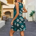 thumbnail image 4 of Dvprdro Womens Summer Tank Dress Fashion Floral Printed V Neck Sleeveless Flowy A Line Casual Loose Beach Sun Mini Dress with Pockets on Clearance, 4 of 5