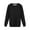 Black, variant on Women's Solid Color Warm Lamb Wool Sweatshirt Autumn Winter Round Neck Long Sleeve Threaded Pullover Casual Comfortable Soft