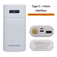 thumbnail image 2 of MesaSe Power Bank Case  Convenient Welding-free Fireproof Shockproof Fast Charging with LED Flashlight 2 X 18650 21700 Battery Charger Case DIY Box for Smartphone, 2 of 10
