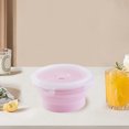 thumbnail image 3 of YAOMOBB Airtight Lunch Container Round Silicone Lunch Box Microwave Safe Foldable Sealed Lid Portable Bento Food Container for Kitchen, 3 of 7
