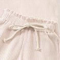 thumbnail image 5 of Toddler Baby Girl Outfits Solid Summer Clothes Infant Waffle Short Sleeve Shirt Tops Cute Shorts Set Toddler Girl Clothes 18 24 Months 2T 3T 4T 5T 6T 7T 8T Kaprioy, 5 of 6
