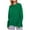 Green, variant on Sweaters for Women Acrylic Crew Neck Ribbed Pullover Solid Color Basic Casual Everyday Fashion Loose Tops Warm Fall Winter Clothes
