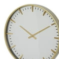 thumbnail image 6 of CosmoLiving by Cosmopolitan 20" Gold Glass Wall Clock with White Face, 6 of 14