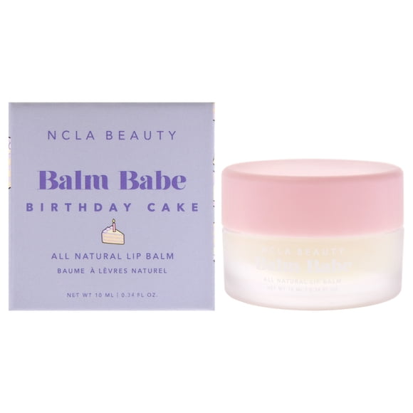 Bálsamo labial totalmente natural Balm Babe - Pastel de cumpleaños de NCLA para mujeres - 0.34 oz