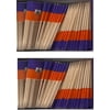 2 Boxes of Mini Haiti Toothpick Flags, 200 Small Haitian Flag Toothpicks or Cocktail Sticks & Picks