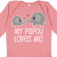 thumbnail image 4 of Inktastic My Papou Grandpa Loves Me Boys or Girls Long Sleeve Baby Bodysuit, 4 of 5