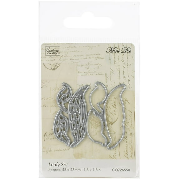 Couture Creations Butterfly Garden Mini Cutting Die-Leafy 1.8"X1.8"