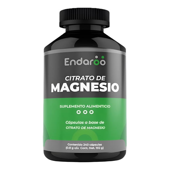 Citrato De Magnesio De 240 Cápsulas Sin Sabor