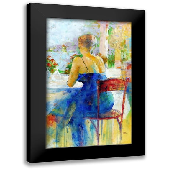 Zakrynycny, Viktor 10x14 Black Modern Framed Museum Art Print Titled - Somewhere on Capri