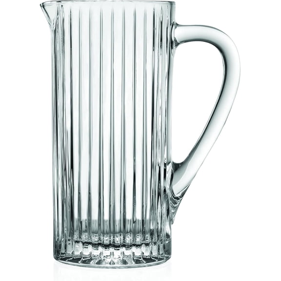 Glass - Pitcher - Jug - with Handle - Magnificent Designed - 40 oz. Liquid Capacity - with Spout - by Barski - made in Europe