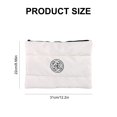 thumbnail image 2 of Aesthetic Handheld Makeup Bag with Camellia Flower Design Quilted Cosmetic Pouch, 2 of 8