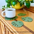 thumbnail image 3 of Posavasos Monstera Planta Antideslizantes, Juego de Monstera, Plantas Hojas Tropicales Decoración del Hogar,, 3 of 7