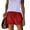 Red, variant on LYMAYTER Women Denim Shorts Elastic Drawstring Jean Shorts for XS-3XL Loose Fringe Border Female Jean Shorts