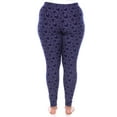 thumbnail image 3 of White Mark Women's Plus Size Super Soft Heart Print Leggings, 3 of 4