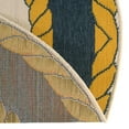 thumbnail image 5 of Unique Loom Outdoor Coastal Collection Area Rug - Anchor (4' 1" Round Ivory/Yellow), 5 of 9