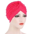 thumbnail image 2 of Kiplyki Women Beading India Hat Muslim Ruffle Chemo Hat Beanie Wrap Cap, 2 of 2