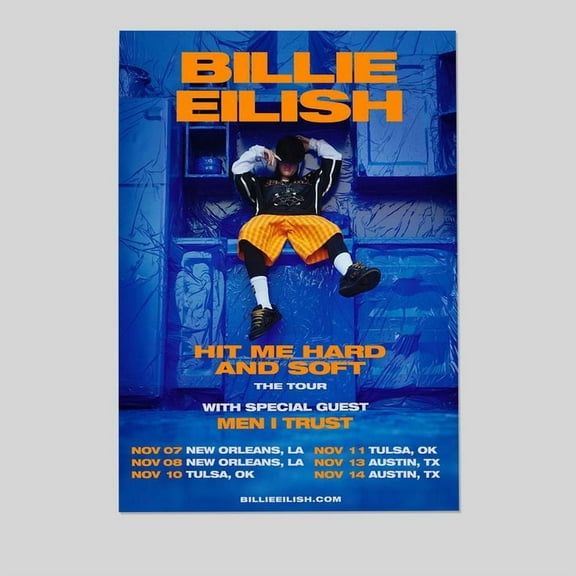 Men I Trust Hit Me Hard and Soft Tour 2025 Size 24''x36''-Gategoo