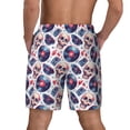 thumbnail image 2 of Lsque Mens Swim Trunks record rock music Skull Pattern - Bathing Suit Compression Liner - Beach Swim Shorts Swimwear - (S-3XL) - Stretch Quick Dry -X-Large, 2 of 9