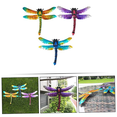 thumbnail image 4 of 3Pcs Dragonfly Wall Hanging Metal Decor Decoraciones Art Garden Adornment Room, 4 of 6
