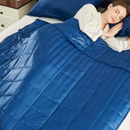 Weighted Blanket Queen Size (60"x80" 20lbs),Ultra Soft and Cozy Cooling Weighted Blanket Queen Size for Adult,Heavy Blanket with Machine Washable Soft Blanket, Stone Grey