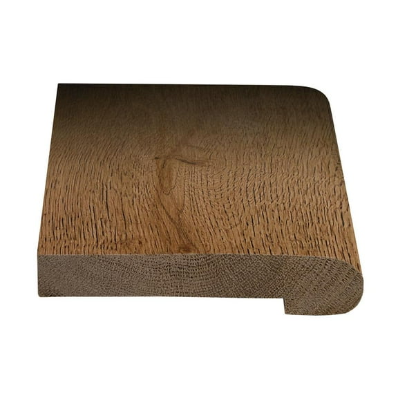 Stair Nosing - 5/8" Thick x 2-3/8" Wide x 78" Long Solid Wood European White Oak - For Flooring Color Terrain