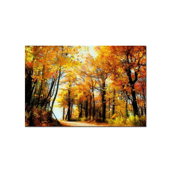Trademark Fine Art "Fall Scene" Canvas Art by Lois Bryan