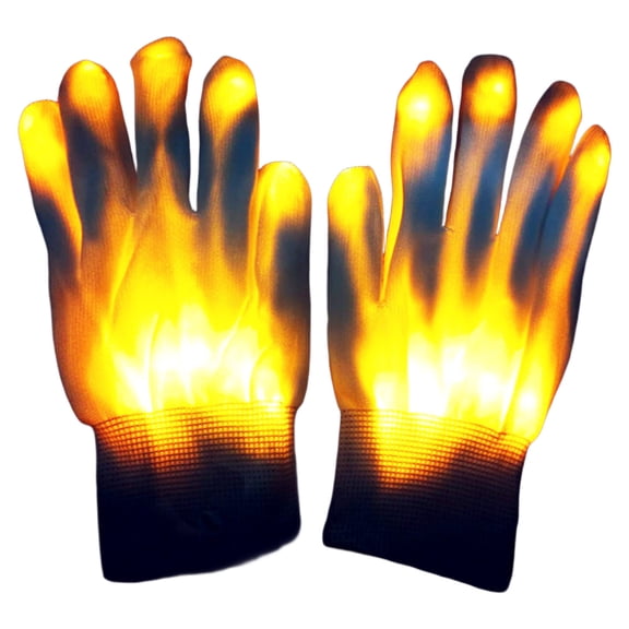 Glowing LED Gloves Adjustable Flashing Modes Rechargeable Party Gloves for Kids Adults Christmas Halloween Birthday