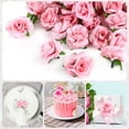 thumbnail image 5 of Naler 50 Pcs Pink Stemless Fake Silk Roses,1.6" Artificial Flowers Heads Bulk for Wedding Bouquets Party Birthday Decors, 5 of 9