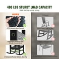thumbnail image 2 of KFFKFF Porch Rocker HIPS Outdoor Rocking Chair High Back 1 pcs 400 lbs Weight, 2 of 9
