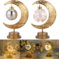 thumbnail image 1 of Lunar Lamp Moon Light LED Moon Lamp Moon Bedside Lamps Magic Moon Shape Night Light Battery Powered Table Lamp Creative Hanging Ball Moon Lamp Romantic Bedside Decoration, 1 of 9