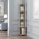thumbnail image 2 of 5 Tier Corner Display Rack Multipurpose Shelving Unit, Dark Cherry/Black, 2 of 10