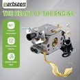 thumbnail image 3 of 544080803 Carburetor for Husqvarna 445 450 445e Chainsaw for 544082301 506450401 Air Filter Intake Manifold Repair$$Tools, 3 of 7
