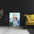 thumbnail image 3 of Diamante Pintura Taladro Cantante De Rock Johnny Halliday Redondo Completo 30x40cm (A5551), 3 of 9