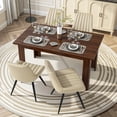 thumbnail image 2 of Hawsaiy Extendable Dining Table Set for 4, Upholstered Dining Chairs, Farmhouse Kitchen Dining Room Set, Hidden Leaf Dining Table Seats 6-8, 2 of 8