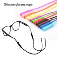 thumbnail image 2 of 1PC Adjustable Silicone Eyeglasses Straps Sunglasses String Ropes Glasses Chain Sports Band Holder Elastic Anti Slip Cords light blue, 2 of 6