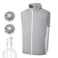 thumbnail image 2 of Travelwnat Cool Vest Wearable Cooling Fan Vest Air-conditioned Clothes Evaporative Cooling Construstion Vest for Working,Fishing,Hiking, 2 of 7