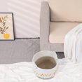 thumbnail image 4 of REGALWOVEN 1 Pack Woven Storage Basket, Shelf Closet Storage Bin with Tassel for Key Tray Bowl for Entryway Desk, Catchall Home Decor Flaxen 9.4*6.7in, 4 of 5