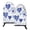 Blue Floral-hearts, variant on Fun Fish Mouth Oven Mitts 9.5x5.7in Cotton Pot Holders Heat Resistant Grill Gloves for Kitchen BBQ Decor Blue Clematis Flower