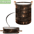 thumbnail image 3 of Qzaxky Old Bookshelf Laundry Basket Organizer Foldable Tall Large Laundry Basket Collapsible Folding Laundry Basket Dirty Clothes Fabric, 3 of 7