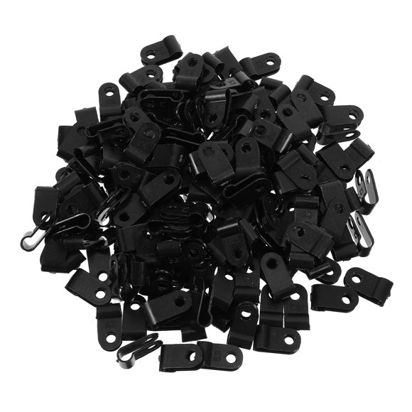 IDEANATEGRATE 1000Ud Abrazaderas Negras Para Cables Y Alambres Para Uso En Dormitorio Y Oficina