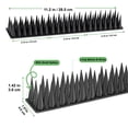 thumbnail image 6 of Bird Spikes for Outside, 20 Pack Bird Squirrel Raccoon Pigeon Cat Animal Deterrent Spikes for Bird Spikes for Anti Bird Defender Spikes Outdoor to Keep Birds Away and Keep Birds(5.7M/18.7feet), 6 of 10