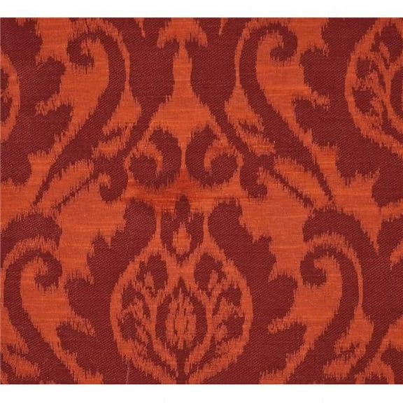 American Silk 22150 13.25 in. Asbury Plain & Texture Design Silk Fabric Cloth, Poppy