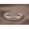 thumbnail image 4 of FENGGHAO Women’s 925 Sterling Silver Hollow Cuff Bangle, Lightweight Bezel Design Open Bracelet Fashion Jewelry for Daily Wear, 4 of 5